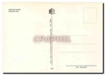 Para w strojach sardyjskich, góra — wydawca Italo & Costanza Ghilarza (Or) nr 823 — Rewers