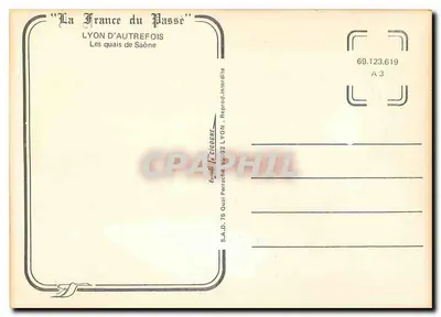 Lyon - Les quais de Saône — Édition 'La France du Passe' — Verso