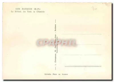 O Réduit — Bayonne (B.P.) — L. Chalagneau, Bordeaux — Verso