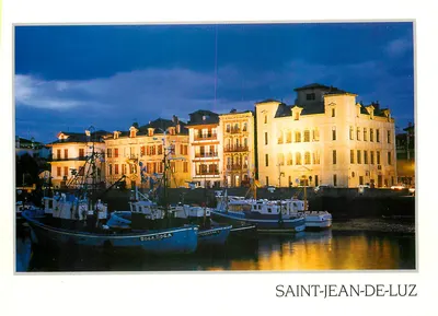 Saint-Jean-de-Luz — O porto à noite — Edições Combier - Maccon