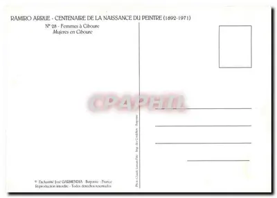 Kobiety w Ciboure — Centenaria urodzin malarza (1892-1971) — José Garmendia, Bayonne — Rewers