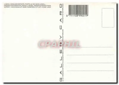 Enfant au train — avec ballon et valises — Gallerie Card n°32520 — Verso