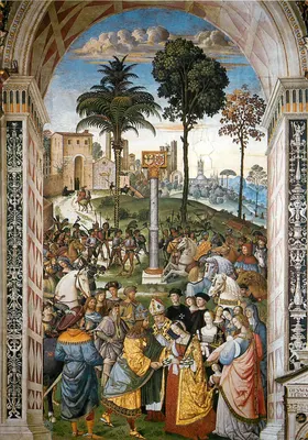 Siena, Catedral — Pintura de Pinturicchio (c. 1454-1513) — Édizioni Fiorentini, Siena