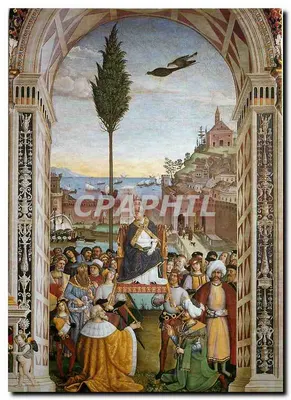 Papa Pio II em Ancona — Partida da cruzada (1505-7) — Edições Fiorentini, Siena, n° 164