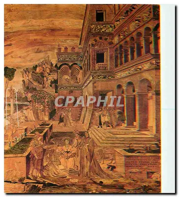 Perugia - Basílica de São Pedro — detalhe da porta entalhada — Fra Damiano da Bergamo, 1536 — Ed. PP. Benedettini