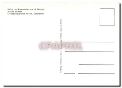 Grupo da Crucificação no sul do coro lateral — Igreja da Sé e Paroquial de São Miguel, A-5163 Mattsee — Verso