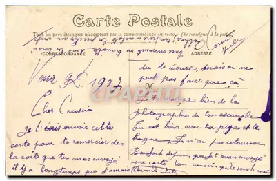 Około Saumuru (M.-et-L.) — Katedra Tuffeaux — Fr. Vomlcker, fot. Saumur depôt — Rewers