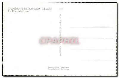 Chenehutte-les-Tuffeaux — Hoofdstraat — Comibier (S.-et-L.) — Achterkant