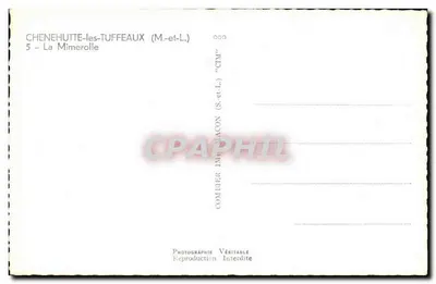 Chenehutte-les-Tuffeaux — A Mimerolle — Comlier Imprimeur — Verso
