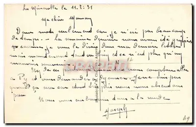 Chenehutte-les-Tuffeaux — De weg van Angers naar Saumur aan de linkeroever van de Loir — L. V. fot. — Achterkant