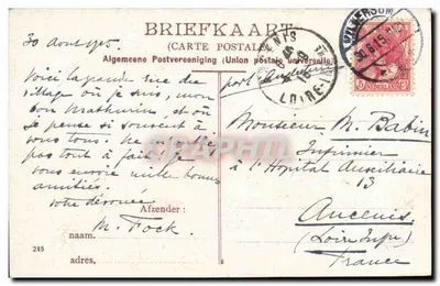 ’s Gravelandsche Weg — HILVERSUM — CARTA POSTAL (Carte postale) — Verso