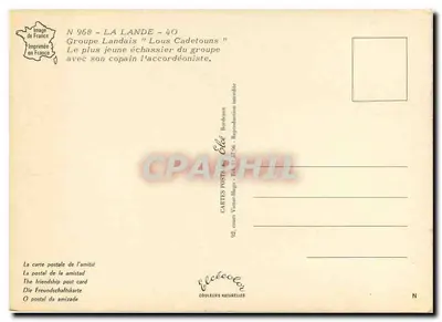 A Lande - 40 — Grupo Landais "Louis Cadetouns" — Elcée — Verso