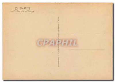 Biarritz — Le Rocher de la Vierge — Y. Trebla — Verso