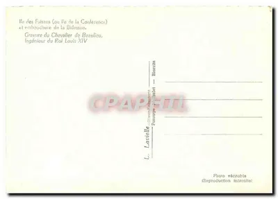 Ilha dos Pássaros (ou ilha da Conferência) — Gravura do Cavaleiro de Beaulieu, Engenheiro do Rei Luís XIV — Lavielle, Blarrilz — Verso