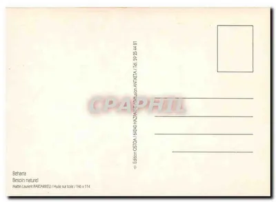 Béharra — Necessidade natural — Edição OSTOA / 64840 HAZZARIEU / Diffusão ANTIXETA — Verso