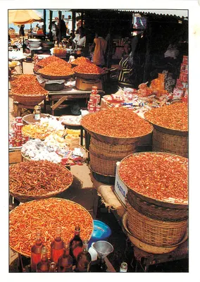 Mercado de especiarias no Benin — Vendedora de especiarias — HPS ÉDITIONS, Ref 4543