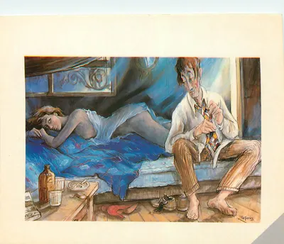 A capa azul — óleo sobre tela / 130 x 81 — edição Oihal urdina