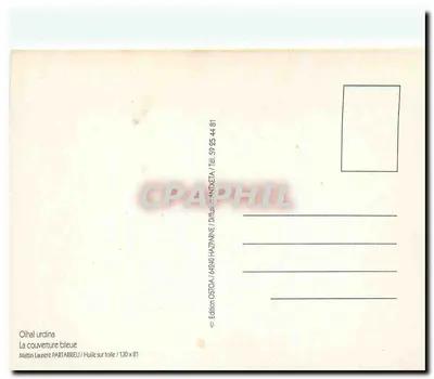 A capa azul — óleo sobre tela / 130 x 81 — edição Oihal urdina — Verso