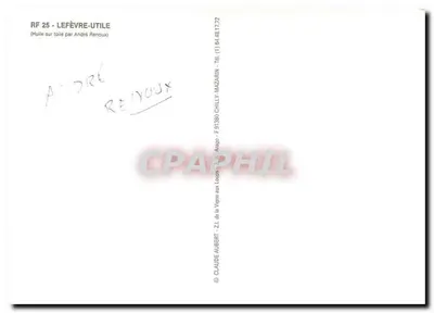 Bakaleryczna Lefèvre-Utile — Paryż — reprodukcja obrazu André Renouux — Rewers