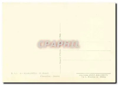 A Madeleine — P. Rotari — Pinacolora - Dresda — Verso