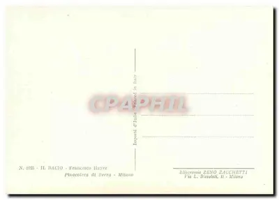 Um beijo furtivo — cena íntima em um corredor — editor Zeno Zacchetti, n° 1995 — Verso