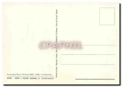 La Pastorella — Francesco Paolo Michetti (1851-1926) — Éd. Gallerie Nazionali di Capodimonte, Nápoles — Verso