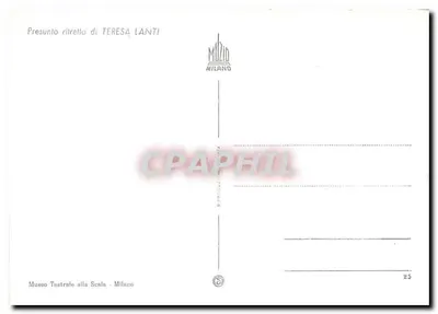Portrait of Teresa Lanti — Presumed — Publisher Milano — Back