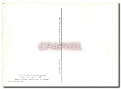Oliwki w St. Rémy — Vincent van Gogh (1853-1890) — Pallas Postcard 1088 — Rewers