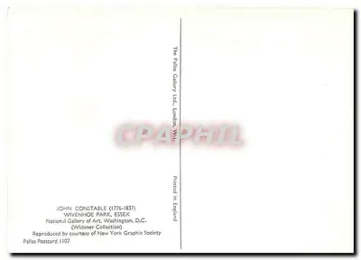 Wivenhoe Park, Essex — krajobraz z bydłem i kaczami — Pallas Postcard 1107 — Rewers