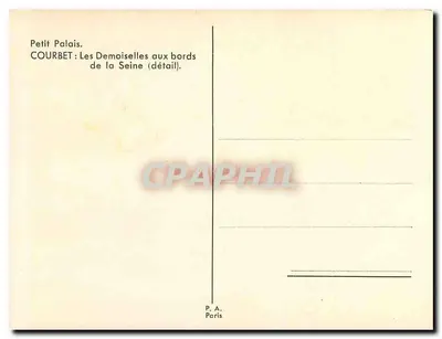 Les Demoiselles aux bords de la Seine — détail — P.A. Paris — Verso