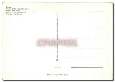 Ballet — Dançarinas antes da apresentação — Spadém, n° 2200-24 — Verso