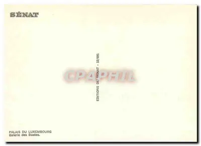 Pałac Luxembourg — Galeria Półbustów — Éditions du Sénat — Rewers