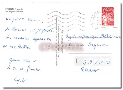 Pézenas — Os anjos músicos — Edições Meridionais — Verso