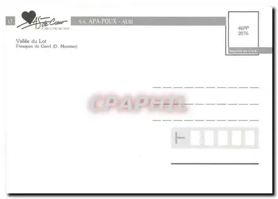 Wąwóz Lotu — Freski Ganil — S.A. APA-POUX - ALBI — Rewers