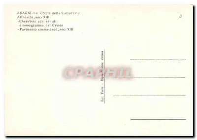 Anagni — Kerkcrypte — fresco's en vloerkleding — Achterkant