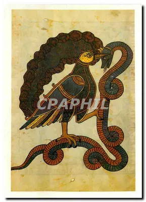Luta entre o pássaro e a serpente — Apocalipse de Saint-Sever (século XI) — Museu dos Jacobinos, Saint-Sever (Landes)