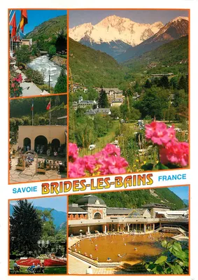 Brides-les-Bains — vista panorâmica e piscina — editor Albert Villez