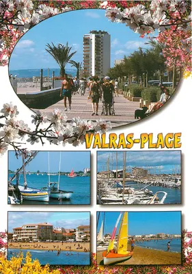 Valras-Plage — vista panorâmica e porto — Éditions LECOTNE