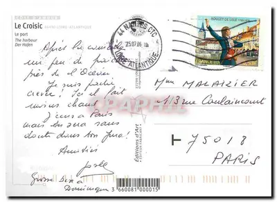 Le Croisic — porto de pesca — Edições d'Art — Verso