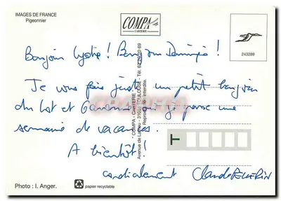 Pigeonnier — Widoki Francji — Compacarrierie — Rewers