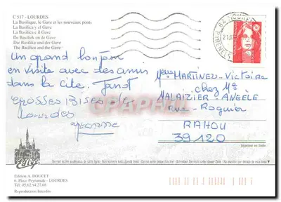 Lourdes — Bazylika, Gave i nowe mosty — Wydawnictwo A. DOUCET — Rewers
