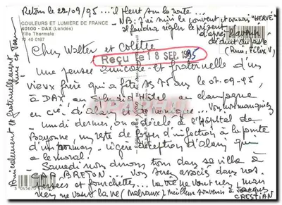 A lenda do cão — Dax — editor Yvon, n°3 — Verso