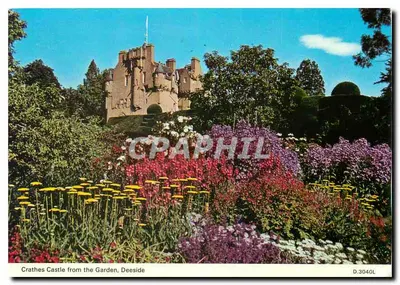 Crathes Castle from the Garden, Deeside — A Dennis Postcard D.3040L