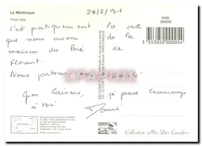Trzy Wyspy — Martinika — Éditions Case à Rhum — Rewers