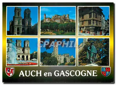 Auch na Gascogne — seis fotos de locais