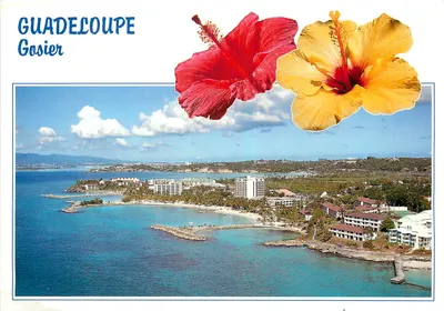 Guadeloupe Gosier — vista aérea da baía e dos hotéis — Éditions Explayat