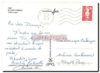 Wyspa Embiez — Hotel Embiez — Les Éditions Aris — Rewers