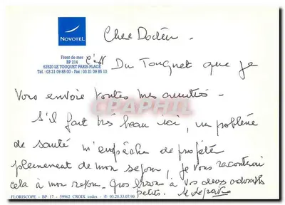 Hôtel Novotel Le Touquet-Paris-Plage — Frente de mar — editor Floriscope — Verso