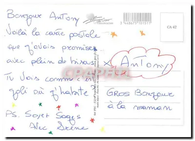 Pin de la Côte d'Azur — vue de la baie — éditeur NEF-PEC — Rewers