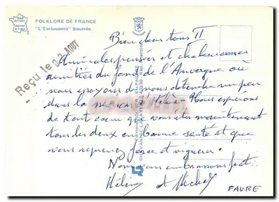 Folklore van Frankrijk — L'Escloupeto Bourrée — Éditions Vanac — Achterkant